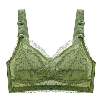 Ultra Thin Bras for Women Wireless Underwear Sexy Lace Breathable Lingerie B C D Cup