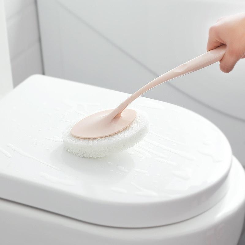 1Pcs Portable Toilet Multifunction Spong Long Handle Bathtub Floor Home Cleaning Bathroom Cleaning