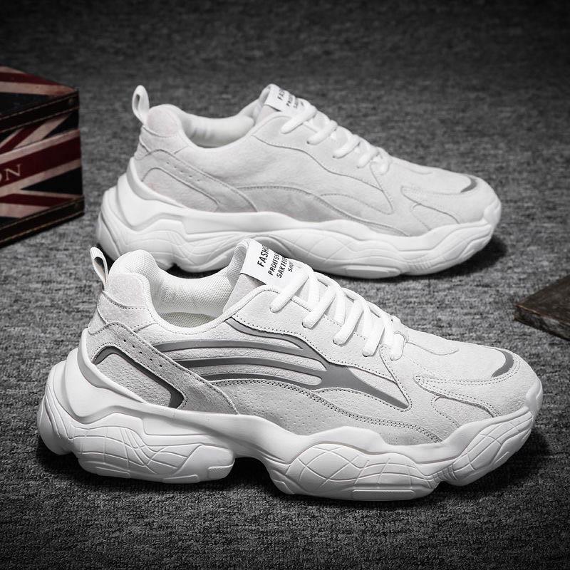 Plus Size 39-44 Summer Men Leather Sneakers Anti-Slippery Breathable Basketball Running Shoes Non-slip Comfortable Shoes