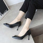 Soft Leather High-heeled Shoes Female Students Stiletto Spring  Autumn Fashion All-match 5cm Single Shoes Women