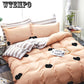 4Pcs Concise Bedding Set Duvet Cover Sets Linen Bed Sets Rose Include Bed Sheet