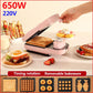 650W Breakfast Sandwich Making Machine with 5 Baking Pan Waffle Maker Bread Maker Barbecue Maker
