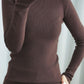 Autumn and Winter New Pile High-neck Woolen  Ladies Slim Tight-fitting Long-sleeved Sweater Base Sweater