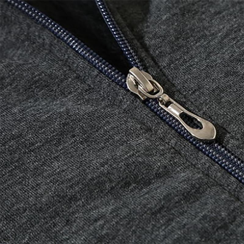 Autumn and Winter Sweatshirts Plus Fat Plus Size Plus Velvet Thick Men's Sweater Pure Cotton Hooded Zipper Fat Sweater