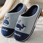 Autumn and Winter Cotton Slippers Men's and Women's Slippers Indoor Warmth Flat-bottomed Cotton Shoes with Bear Pattern