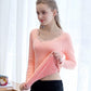 Women's Thermal Underwear Thickened Plus Velvet One-piece Top Bottoming Autumn Clothes Cotton Sweater Tight