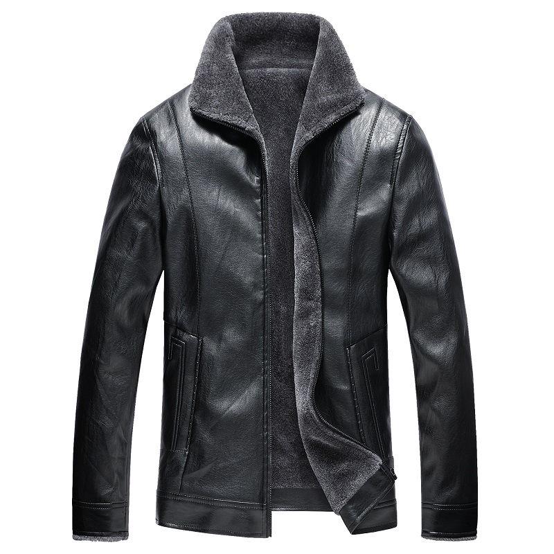 Thick casual leather jackets plus size men's clothes autumn and winter men's jackets