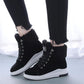 Winter Martin Boots Women Plus Velvet Warm Short-tube Women Boots Korean Casual Snow Boots Students All-match Cotton Shoes