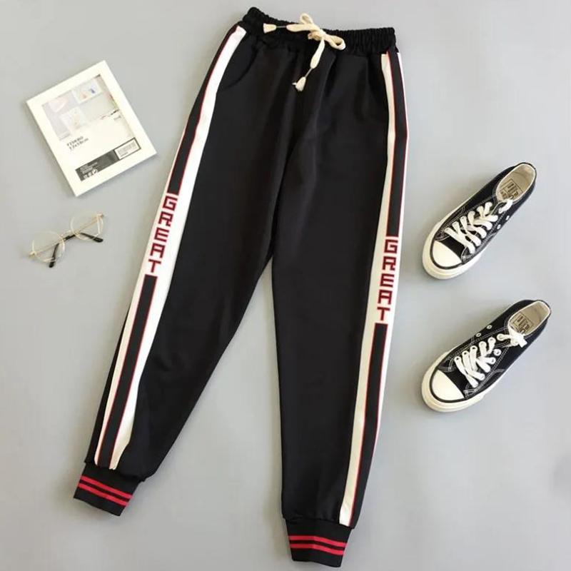 Summer Thin Sports Pants Female Students Large Size Casual Pants The Feet Were Thin and Loose Wild Harem Pants Ladies