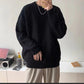 Men's Round Neck Sweater Autumn and Winter Warm and Comfortable Sweater Loose Top