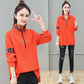 Mid-length Stand-up Collar Cotton Sweat Women Spring and Autumn Loose Pullover Blouse Fashionable Slim Coat