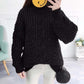 Autumn and Winter Retro Turtleneck Sweater Korean Lantern Sleeve Loose Top Fashion Casual Women Sweater