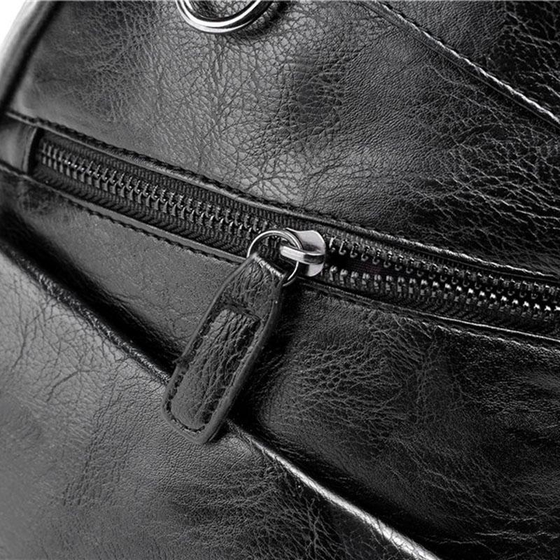 Chest Bag Male Black Multi-pocket Dark Buckle Crossbody Outdoor Sports Shoulder Bag