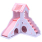 Hamster Toy Colorful Mini Wooden Slide DIY Assemble Hamster House Cute Small Animals Pet Toy Supplies Animal Sleeping House