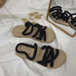 Super Good-looking Roman Sandals, Women's Hemp Rope, Two-wear Slippers, Women's Shoes, Summer Students All-match