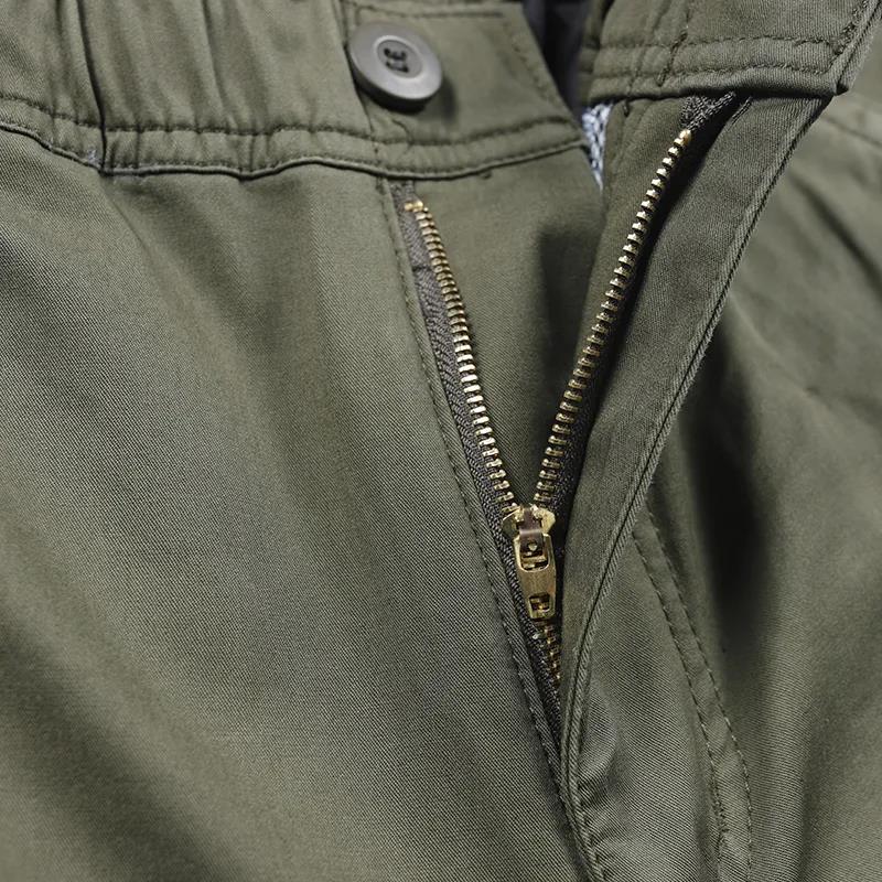Autumn Storm Pants Men's Loose Cotton Sports Pants Outdoor Straight Pants Multi-pocket Large Size Casual Pants Work Pants