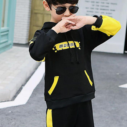 Spring Autumn Kids Clothes Boys Clothing Set Sports Suit Boys Hooded Jacket and Pants