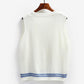 Twist Knitted Vest Women's V-neck Cardigan Spring and Autumn Korean Loose Thick Wool Vest Sleeveless Sweater Jacket
