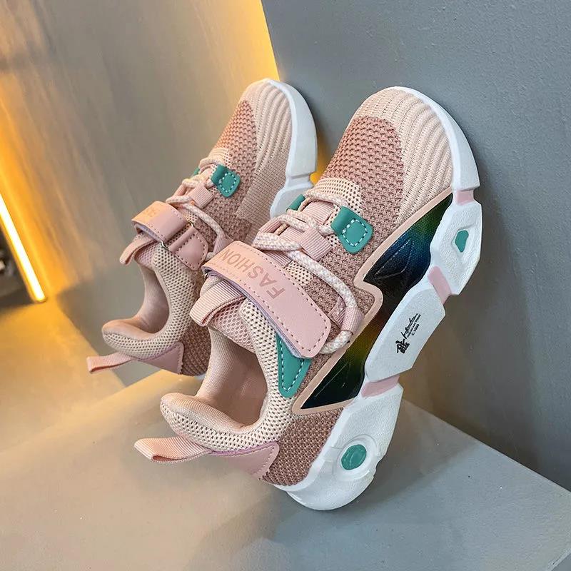 New Mesh Kids Sneakers Lightweight Children Shoes Casual Breathable Boys Shoes Non-slip Girls Sneakers