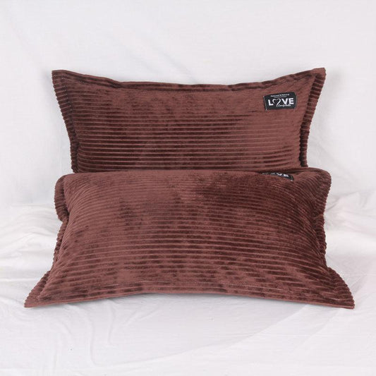 A Pair of Magic Velvet Pillowcases Adult Flannel Warm Pillowcase Plush Pillow Skin Winter Coral Velvet Pillowcase