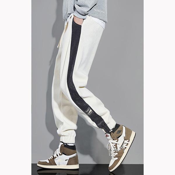 Men's Spring Sweatpants Loose-fitting Sports Pants Youth All-match Casual Trousers Adjustable Lacing Plus Size Pants