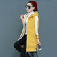 Autumn and Winter Cotton Waistcoat Women Mid-length Down Cotton Waistcoat Women Wild Thick Waistcoat Jacket Women