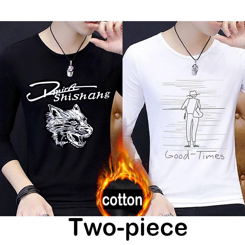 Autumn and winter warm sweater trend wild clothing shirt men T shirt long sleeve T shirt men