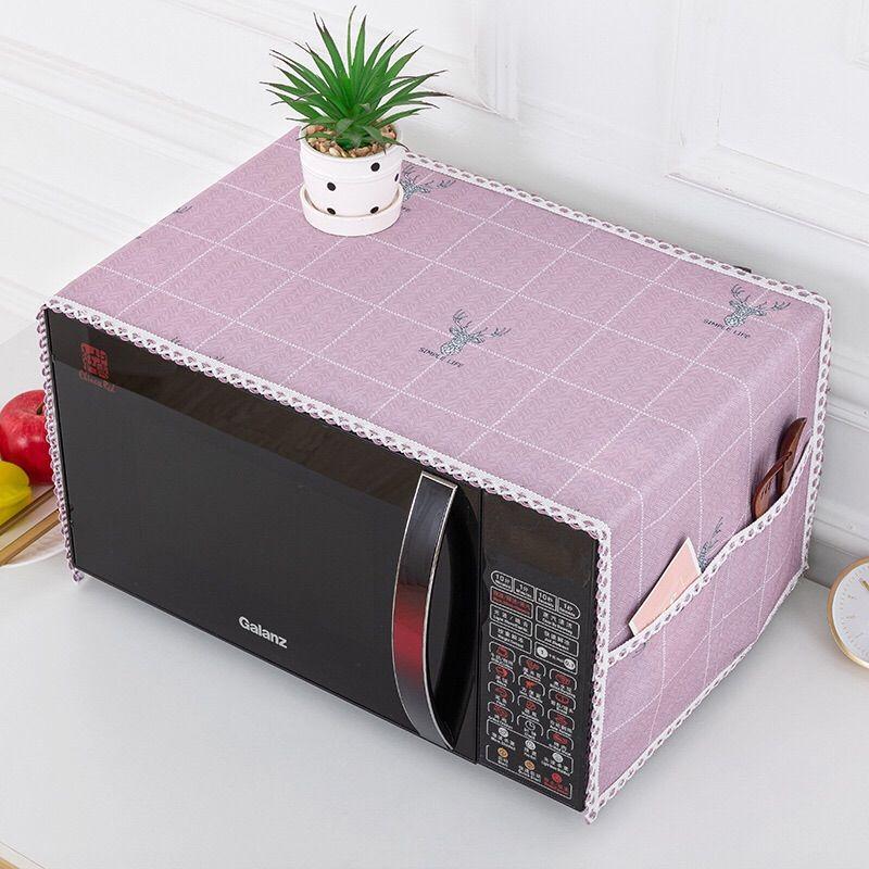 Microwave Cover Comes with Storage Bag Household Appliance Dust Cover Universal Cover Towel