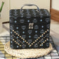 Rivet Printing Cosmetic Bag Large Capacity Multifunctional Portable Portable Cosmetic Storage Box