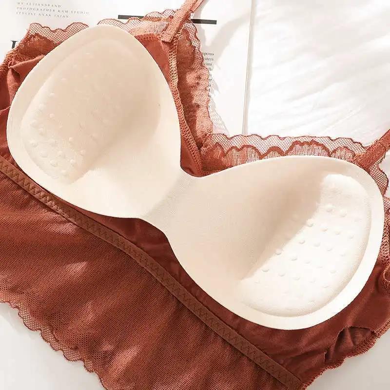 Sexy Lace Anti-glare Beauty Back Wrap Chest Tube Top Chest Pad Detachable Suspenders Girl Vest-style Underwear Bra