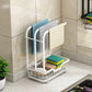 Dish Cloth Storage Rack Rag Rack Kitchen Shelf Free Perforated Countertop Wall-mounted Sponge Drain Rack Sink Sink with Drain Plate