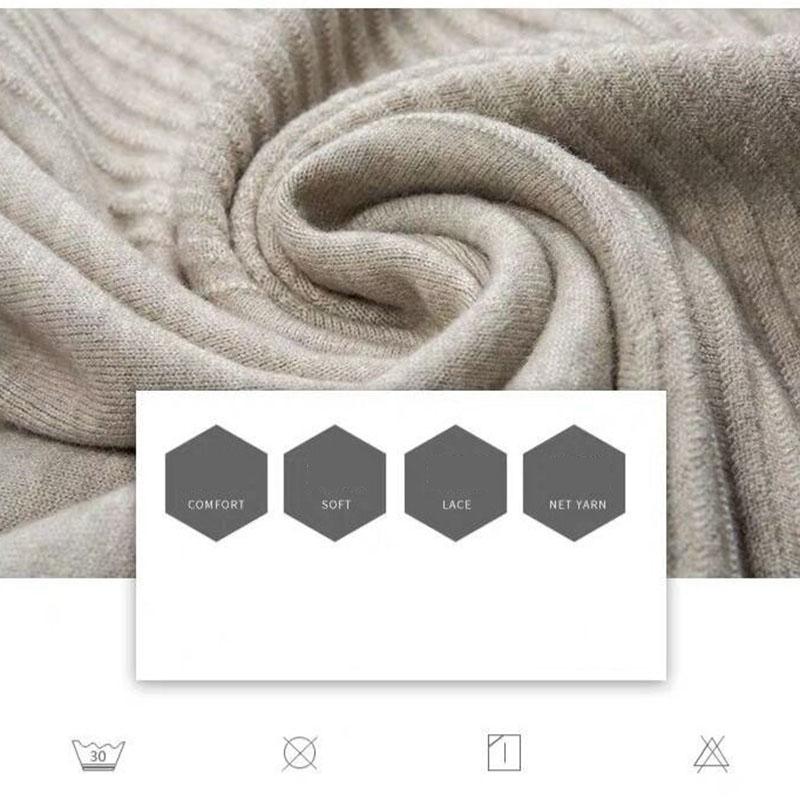 Autumn and Winter Long Thick A-line Knitted Dress Women Loose Pullover Sweater Dress Bottoming Wool Sweater