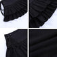 Women's Mini Skirt Streetwear Skirts Female Harajuku Y2k High Waist Lace-up Pleated Skirt Black Gothic Punk Club Skirt