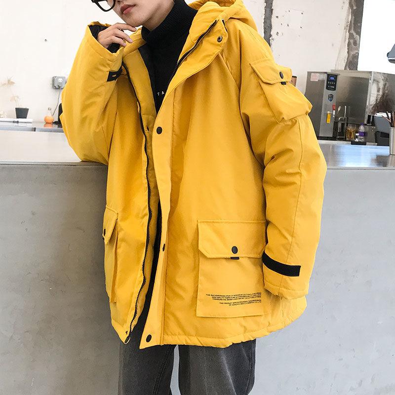 Cotton-padded Jacket Men's Padded Jacket 2021 New Student Loose Padded Jacket Winter Trend Down Padded Jacket Men