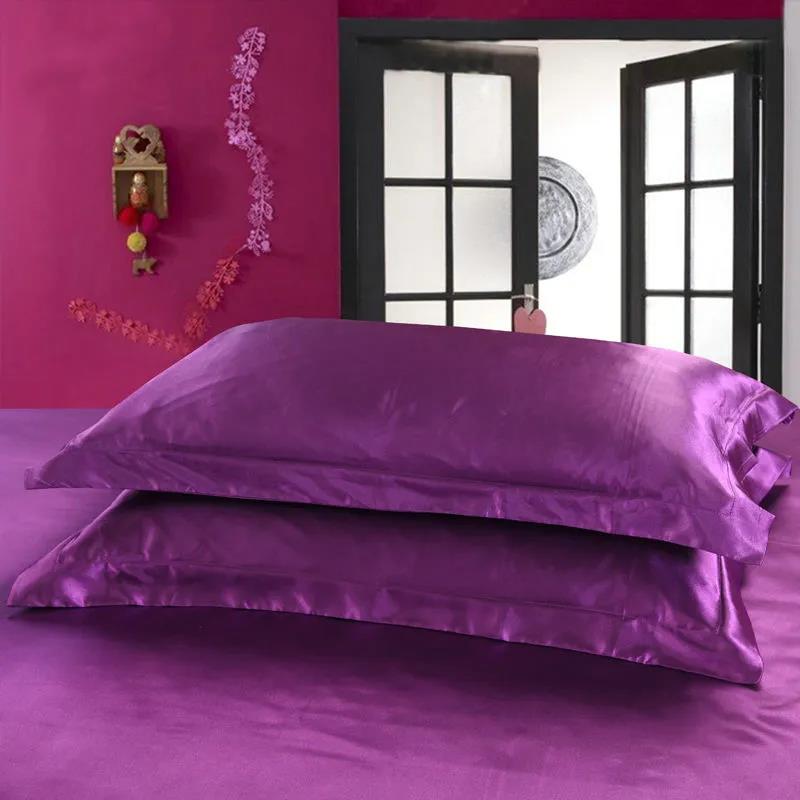 Double-sided Ice Silk Pillowcases A Pair of Silky Cool Feeling Pillowcases Single Pillow Core Cover