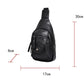 Casual Chest Bag Men Black Large Capacity Multi-pocket Crossbody Outdoor Sports Shoulder Bag