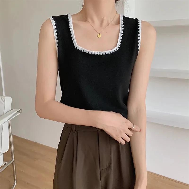 Velvet Women Vest Sexy Winter Thermals Square Neck Sleeveless Warm Body Tops Slim Solid Seamless Inner Wear Thermal Underwear