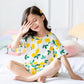 2 to 10 Years Summer Girls Kids Pajamas Set Short Sleeves Sleepwear For Toddler Girls Cotton Pyjamas Set Clothes