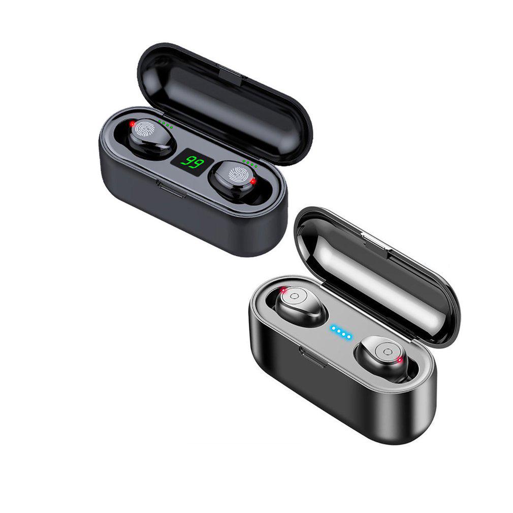 Bluetooth Earphones Mini LED Display Headphone Stero Sound 2000mah Power Bank Sport Wireless Headset