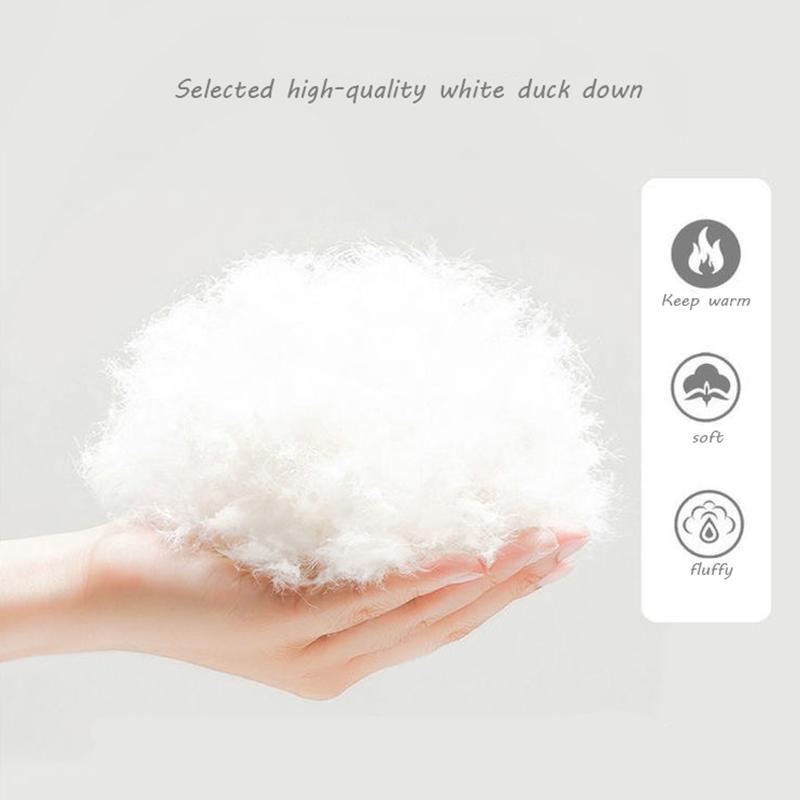 Trendy Fashion Waist Hooded Fur Collar Women's Down Jacket Autumn and Winter Plus Velvet Thickening Warm Loose Casual White Duck Down Down Jacket