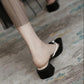 Fairy Sandals Gentle Single Shoes French Niche Sandals Baotou Half-toe Shoes Women's Summer Wear Mules