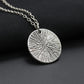 European and American English Alphabet Round Sweater Chain The Mon Back Pendant Necklace Jewelry