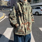 Workwear Jacket Men's Spring and Autumn Trend Retro Loose Jacket Handsome Gown Casual Top