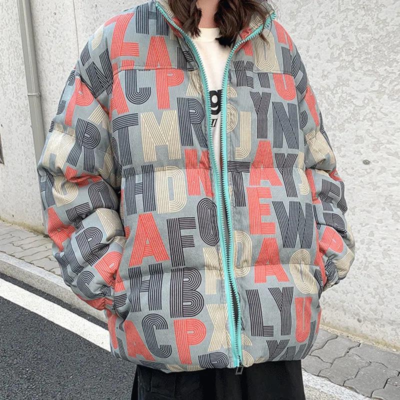 Winter Men's and Women's Cotton-padded Jackets, Warmth Cotton-padded Jackets Trendy Brand Jackets Warm Lovers Bread Clothes