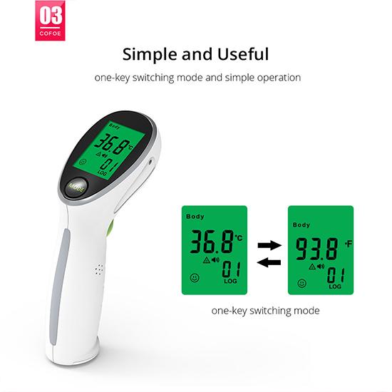 Medical Infrared Thermometer Forehead Portable Non-contact Handheld Temperature Measure IR Device