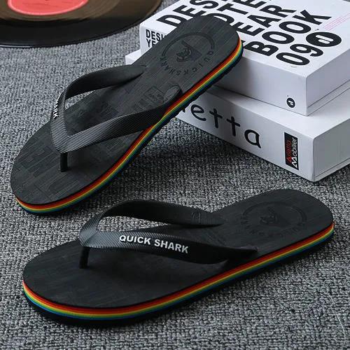 Slippers Men's Summer Trend Personality Casual Wear Inside and Outside Non-slip Wear-resistant Beach Clip-on Men's Flip-flops