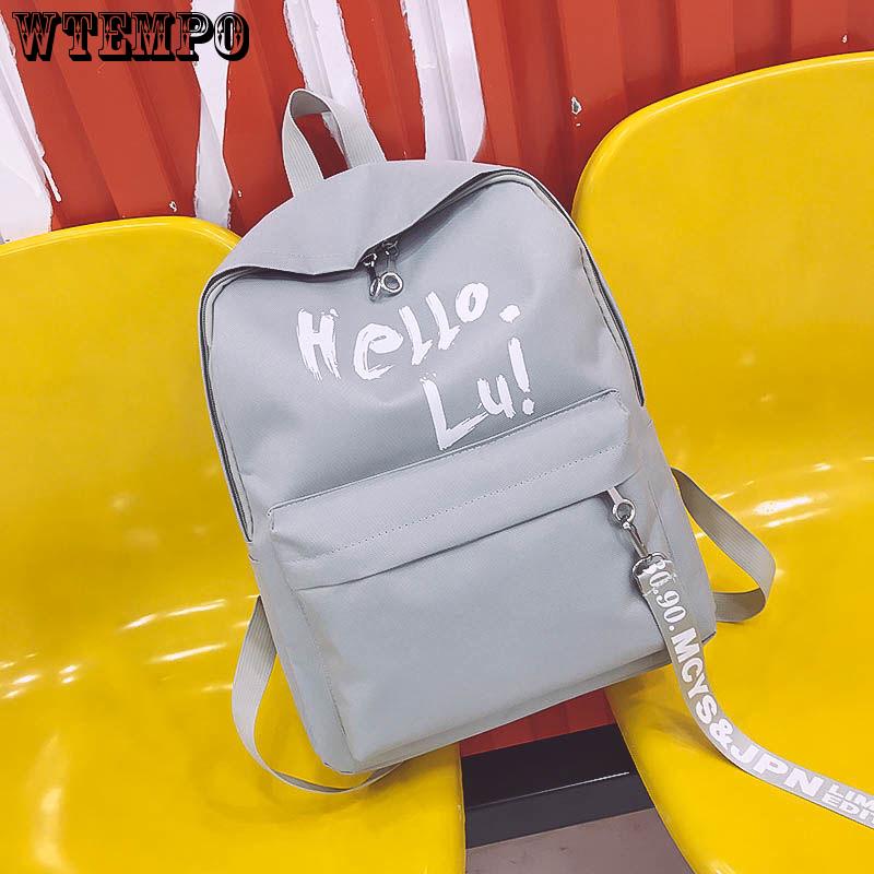 New Backpack Patchwork Backpack Women Canvas Backpack School Women Travel Bag