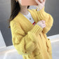 Mid-length Autumn and Winter Coat Casual Loose Knit Cardigan Loose Long-sleeved Sweater