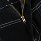 Europe and The United States Street Cool Street Shooting Straps High Waist Jeans Slim Legs Long Casual Wild