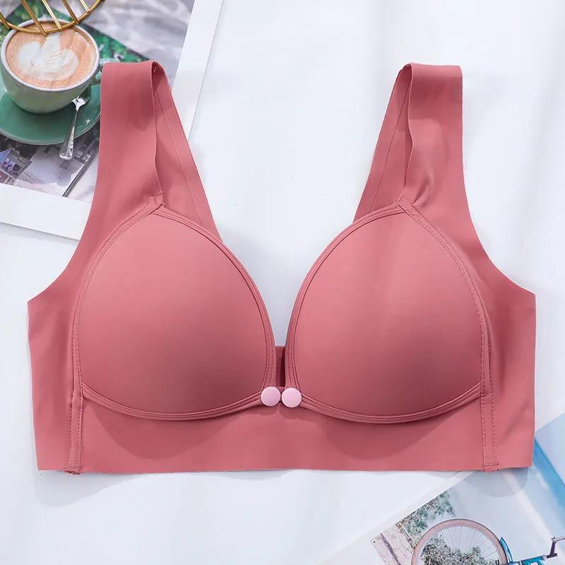 Traceless Breast-feeding Bra Without Steel Ring Summer Thin Collection Anti Sagging Pregnant Women's Underwear Breast-feeding Bra During Pregnancy